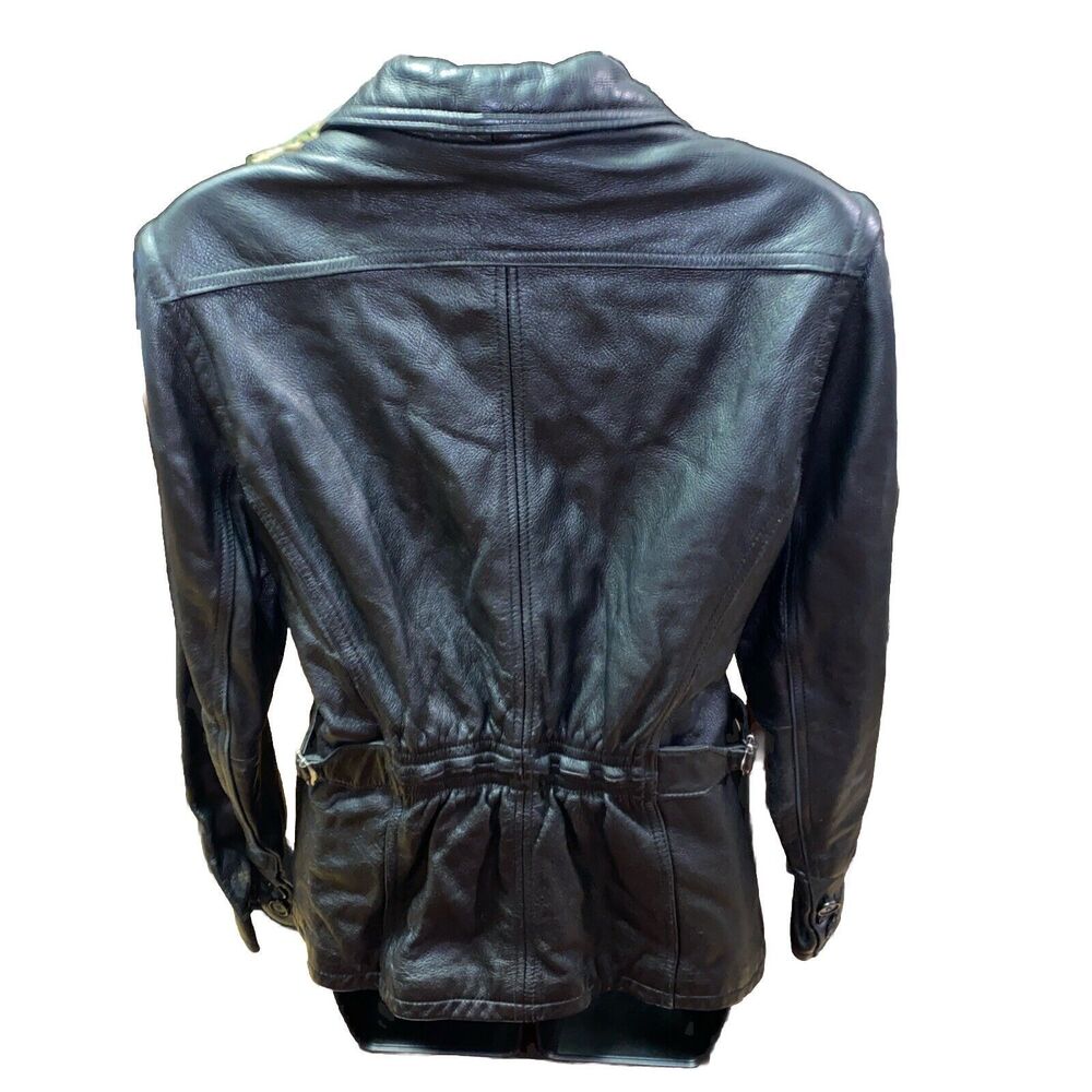 MS.‎ Maxima Women's Motorcycle Jacket Size Small Black leather - Picture 2 of 11